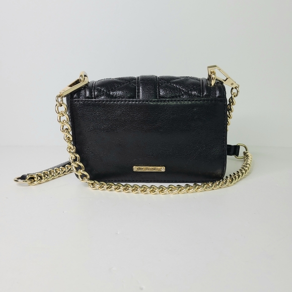 Rebecca Minkoff Love Mini Black Quilted Crossbody Bag - Picture 4 of 16